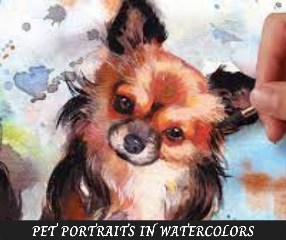 Pet Portraits in Watercolor